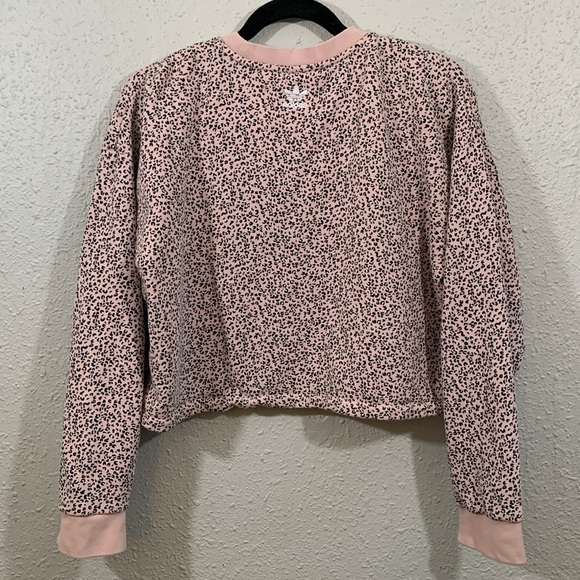 adidas Her Studio London Trefoil French Terry Animal Print Sweatshirt Size M - Picture 9 of 16